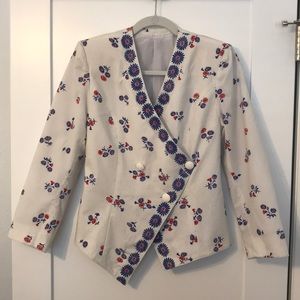 Vintage Anthropologie Style Floral Blazer - S/M